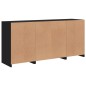 vidaXL Aparador con luces LED negro 142,5x37x67 cm vidaXL Aparador con luces LED negro 142,5x37x67 cm