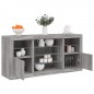 vidaXL Aparador con luces LED gris Sonoma 142,5x37x67 cm vidaXL Aparador con luces LED gris Sonoma 142,5x37x67 cm