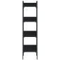 vidaXL Librería de 4 estantes madera ingeniería negro 35x30x138,5 cm