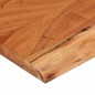vidaXL Estante pared rectangular madera acacia borde vivo 110x30x3,8cm vidaXL Estante pared rectangular madera acacia borde vivo 110x30x3,8cm