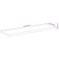 vidaXL Estante pared rectangular madera acacia borde vivo 110x30x3,8cm vidaXL Estante pared rectangular madera acacia borde vivo 110x30x3,8cm