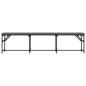vidaXL Banco de comedor acero y tela gris oscuro 186x32x45 cm vidaXL Banco de comedor acero y tela gris oscuro 186x32x45 cm