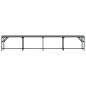 vidaXL Banco de comedor acero y tela gris claro 248x32x45 cm vidaXL Banco de comedor acero y tela gris claro 248x32x45 cm