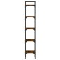 vidaXL Librería de 5 estantes madera roble ahumado 35x30x174 cm