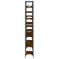 vidaXL Estantería de madera ingeniería roble ahumado 155,5x24x166,5 cm vidaXL Estantería de madera ingeniería roble ahumado 155,5x24x166,5 cm