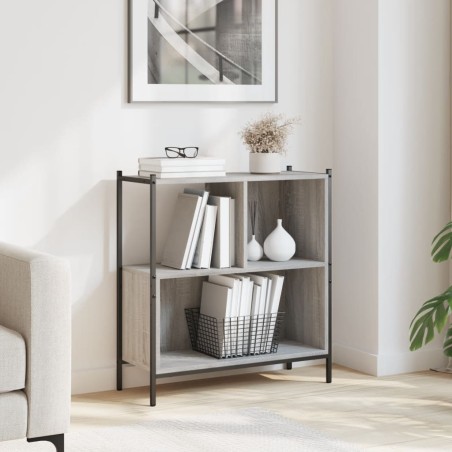 vidaXL Estantería madera de ingeniería gris Sonoma 72x28x77,5 cm