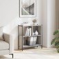 vidaXL Estantería madera de ingeniería gris Sonoma 72x28x77,5 cm vidaXL Estantería madera de ingeniería gris Sonoma 72x28x77,5 cm