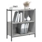 vidaXL Estantería madera de ingeniería gris Sonoma 72x28x77,5 cm vidaXL Estantería madera de ingeniería gris Sonoma 72x28x77,5 cm