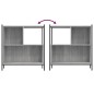 vidaXL Estantería madera de ingeniería gris Sonoma 72x28x77,5 cm vidaXL Estantería madera de ingeniería gris Sonoma 72x28x77,5 cm