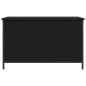 vidaXL Banco con almacenaje madera de ingeniería negro 80x42,5x50 cm vidaXL Banco con almacenaje madera de ingeniería negro 80x42,5x50 cm