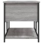 vidaXL Banco de almacenaje madera ingeniería gris Sonoma 100x42,5x47cm