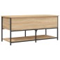 vidaXL Banco almacenaje madera ingeniería roble Sonoma 100x42,5x47 cm vidaXL Banco almacenaje madera ingeniería roble Sonoma 100x42,5x47 cm