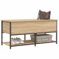 vidaXL Banco almacenaje madera ingeniería roble Sonoma 100x42,5x47 cm vidaXL Banco almacenaje madera ingeniería roble Sonoma 100x42,5x47 cm