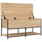 vidaXL Banco almacenaje madera ingeniería roble Sonoma 100x42,5x47 cm vidaXL Banco almacenaje madera ingeniería roble Sonoma 100x42,5x47 cm