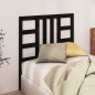 vidaXL Cabecero de cama madera maciza de pino negro 96x4x100 cm vidaXL Cabecero de cama madera maciza de pino negro 96x4x100 cm
