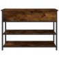 vidaXL Banco zapatero madera de ingeniería roble ahumado 70x42,5x50 cm vidaXL Banco zapatero madera de ingeniería roble ahumado 70x42,5x50 cm