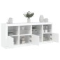 vidaXL Aparador con luces LED blanco 164x37x67 cm vidaXL Aparador con luces LED blanco 164x37x67 cm