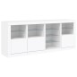 vidaXL Aparador con luces LED blanco 164x37x67 cm vidaXL Aparador con luces LED blanco 164x37x67 cm