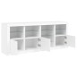vidaXL Aparador con luces LED blanco 164x37x67 cm vidaXL Aparador con luces LED blanco 164x37x67 cm