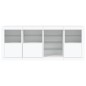 vidaXL Aparador con luces LED blanco 164x37x67 cm vidaXL Aparador con luces LED blanco 164x37x67 cm