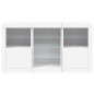 vidaXL Aparador con luces LED blanco 123x37x67 cm vidaXL Aparador con luces LED blanco 123x37x67 cm
