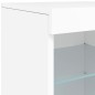 vidaXL Aparador con luces LED blanco 123x37x67 cm vidaXL Aparador con luces LED blanco 123x37x67 cm