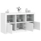 vidaXL Aparador con luces LED blanco 123x37x67 cm vidaXL Aparador con luces LED blanco 123x37x67 cm