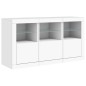 vidaXL Aparador con luces LED blanco 123x37x67 cm vidaXL Aparador con luces LED blanco 123x37x67 cm
