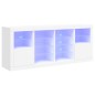 vidaXL Aparador con luces LED blanco 163x37x67 cm vidaXL Aparador con luces LED blanco 163x37x67 cm