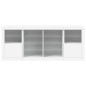 vidaXL Aparador con luces LED blanco 163x37x67 cm vidaXL Aparador con luces LED blanco 163x37x67 cm