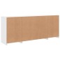vidaXL Aparador con luces LED blanco 163x37x67 cm vidaXL Aparador con luces LED blanco 163x37x67 cm