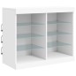 vidaXL Aparador con luces LED blanco 163x37x67 cm vidaXL Aparador con luces LED blanco 163x37x67 cm