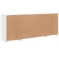 vidaXL Aparador con luces LED blanco 163x37x67 cm vidaXL Aparador con luces LED blanco 163x37x67 cm