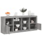 vidaXL Aparador con luces LED gris Sonoma 163x37x67 cm vidaXL Aparador con luces LED gris Sonoma 163x37x67 cm