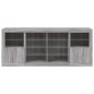 vidaXL Aparador con luces LED gris Sonoma 163x37x67 cm vidaXL Aparador con luces LED gris Sonoma 163x37x67 cm