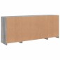 vidaXL Aparador con luces LED gris Sonoma 163x37x67 cm vidaXL Aparador con luces LED gris Sonoma 163x37x67 cm