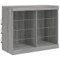 vidaXL Aparador con luces LED gris Sonoma 163x37x67 cm vidaXL Aparador con luces LED gris Sonoma 163x37x67 cm