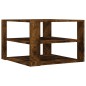 vidaXL Mesa de centro madera ingeniería roble ahumado 59,5x59,5x40 cm vidaXL Mesa de centro madera ingeniería roble ahumado 59,5x59,5x40 cm