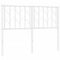 vidaXL Cabecero de metal blanco 120 cm
