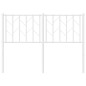 vidaXL Cabecero de metal blanco 120 cm