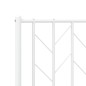 vidaXL Cabecero de metal blanco 120 cm