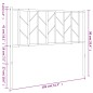 vidaXL Cabecero de metal blanco 100 cm