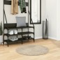 vidaXL Alfombra pelo largo aspecto brillante ISTAN beige Ø 80 cm vidaXL Alfombra pelo largo aspecto brillante ISTAN beige Ø 80 cm