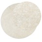 vidaXL Alfombra pelo largo aspecto brillante ISTAN crema Ø 80 cm vidaXL Alfombra pelo largo aspecto brillante ISTAN crema Ø 80 cm