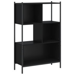 vidaXL Estantería de madera de ingeniería negra 72x28x109 cm