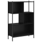 vidaXL Estantería de madera de ingeniería negra 72x28x109 cm vidaXL Estantería de madera de ingeniería negra 72x28x109 cm