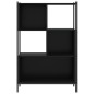 vidaXL Estantería de madera de ingeniería negra 72x28x109 cm vidaXL Estantería de madera de ingeniería negra 72x28x109 cm