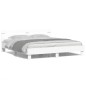 vidaXL Estructura de cama con cabecero y luces LED blanca 200x200 cm vidaXL Estructura de cama con cabecero y luces LED blanca 200x200 cm