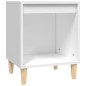vidaXL Mesita de noche madera contrachapada blanco 40x35x50 cm