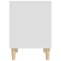 vidaXL Mesita de noche madera contrachapada blanco 40x35x50 cm